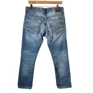 BKE Carter Straight Leg Jeans Mens Size 32 Y2K Denim Streetwear Western Biker